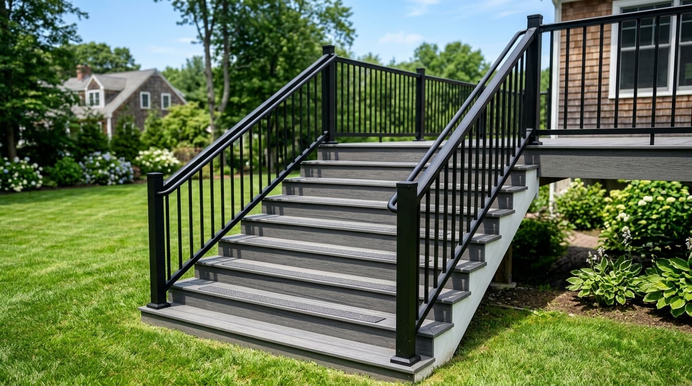Railings & Stairs example deck surface